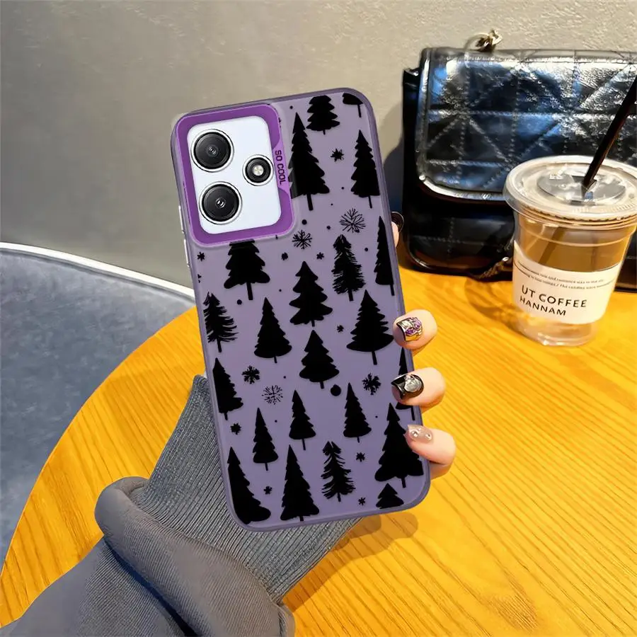 حافظة لهاتف Xiaomi Redmi A1 A2 Plus K60 A5 13C 12C 9T 10C 14C 9C غطاء هاتف خلفي شجرة عيد الميلاد الإبداعية #6