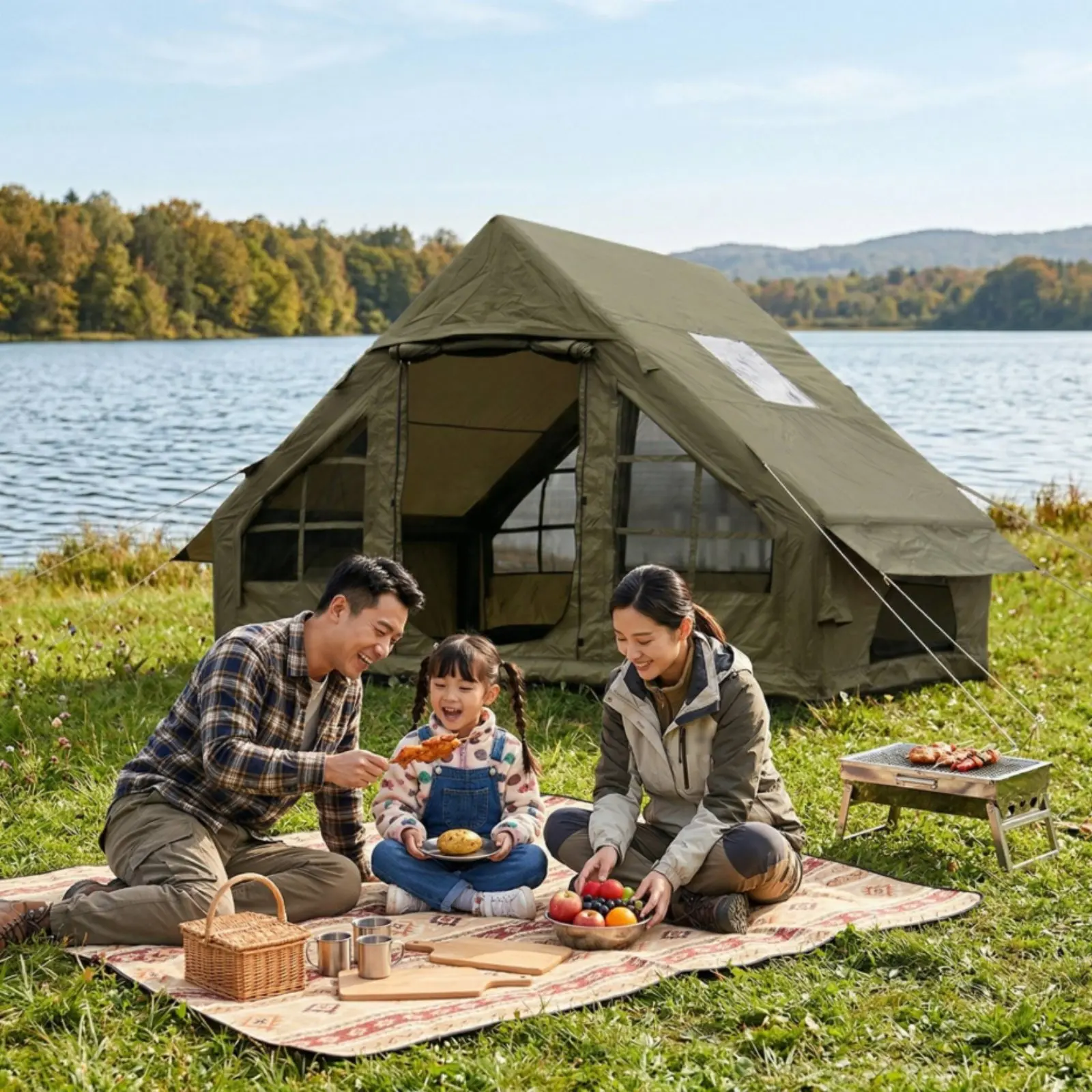 Inflatable Camping Tent Protection Automatic Instant Setup Tent Outdoor Shelter Windproof Waterproof for Beach - view 2