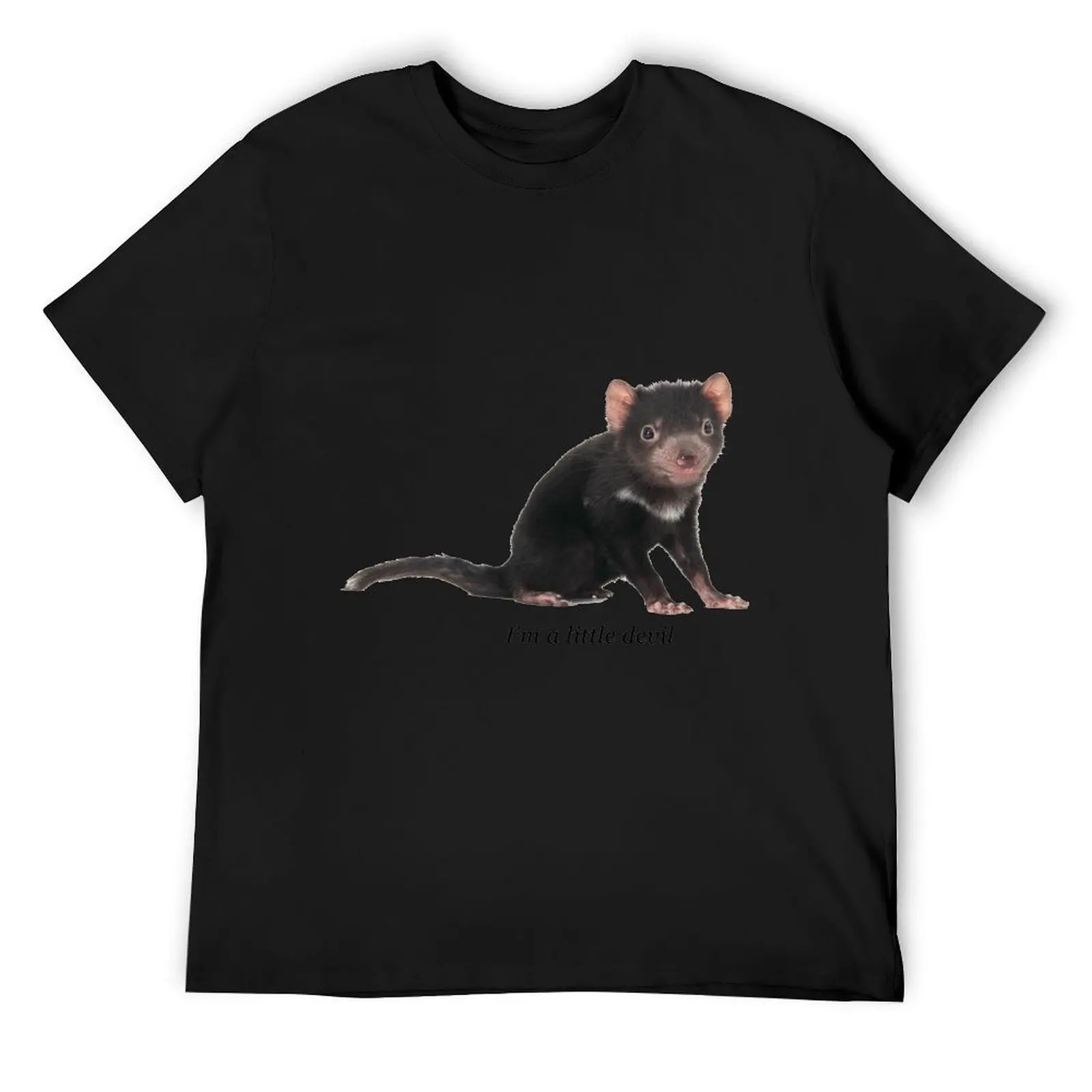

I'm a little devil T-Shirt vintage graphic tee Clothing summer top t shirt men 100℅ cotton