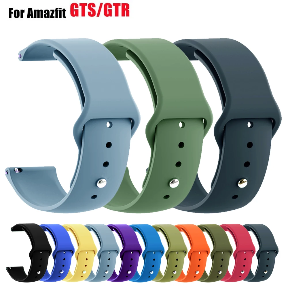 20mm 22mm Watch Strap For Amazfit Gts 4/3/2/Gts 2mini/Bip 5 U-3-pro Watchband Bracelet Correa Amazfit Gtr 47mm 4/3Pro Wrist Band