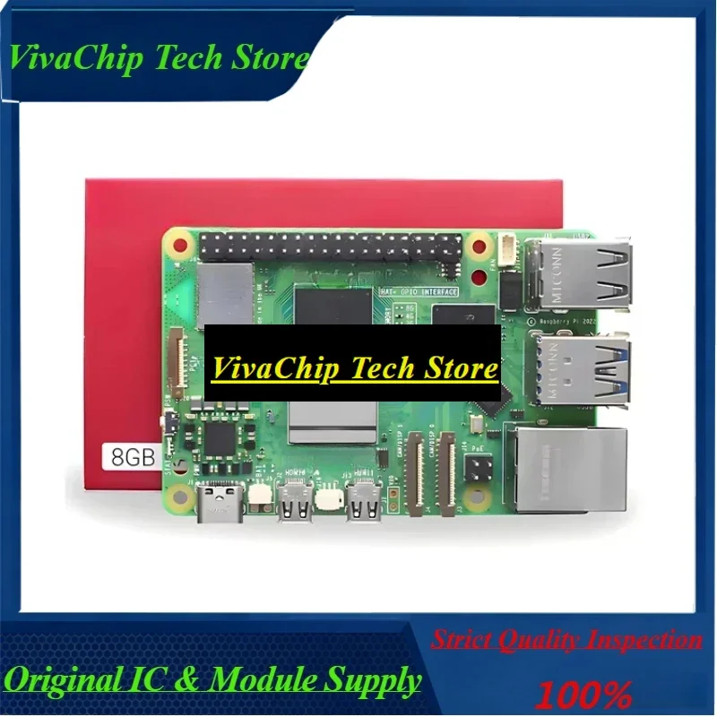 VivacpRaspberry Pi 5 MODEL 4GB RAM BCM2712 Linux Computer Raspberry Pi 5 Development Board AI Kit Raspberry Pi 5 Of 4gb
