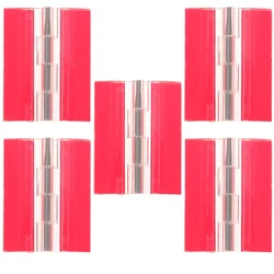 5 Pcs Self-adhesive Hinge Plastic Hinges Replacement Door Flush Cabinet Transparent Glass Acrylic Small Household Butt Doors