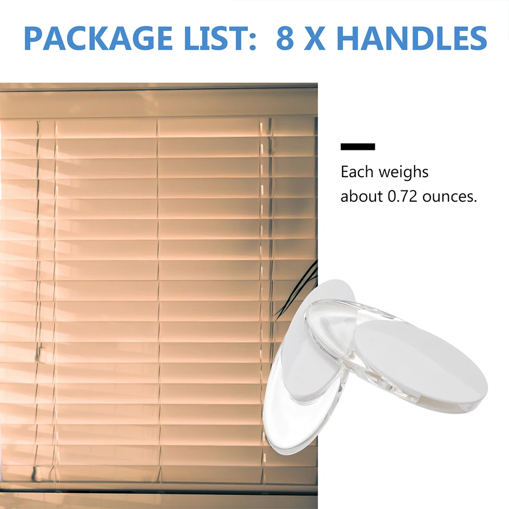 

4 Pcs Plastic Vertical Blind Handle Blinds Gauze Curtains Tools Window Shades Roller Blind Fittings Practical