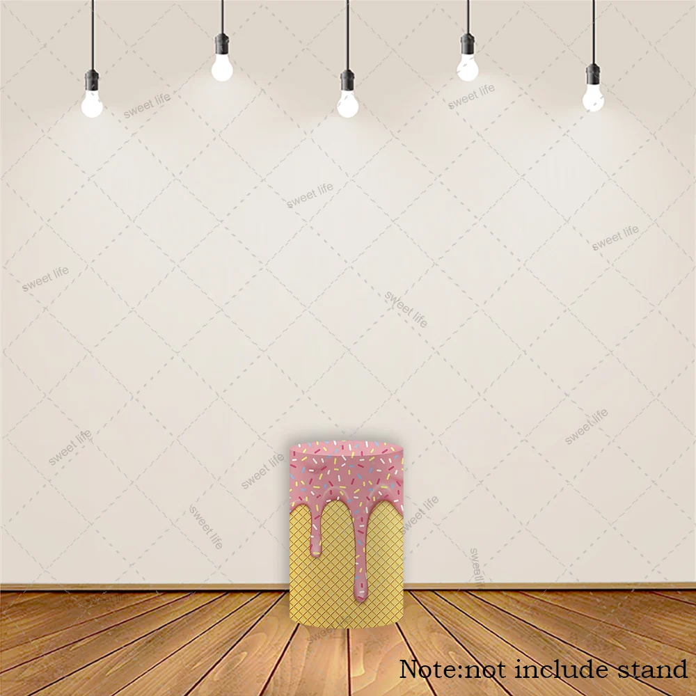 الآيس كريم كاندي اسطوانة طيدة يغطي استحمام الطفل حفلة عيد ميلاد الحلويات ديكور للطاولات اسطوانة يغطي