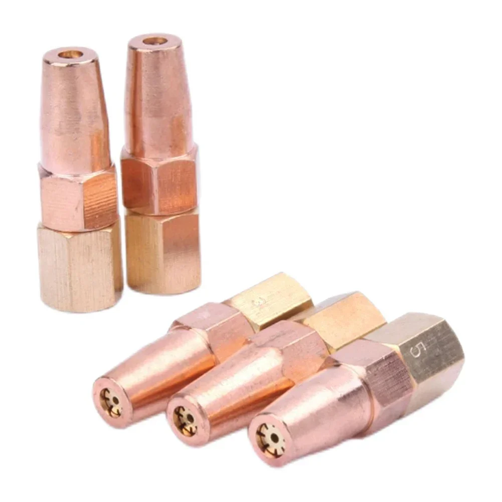 5PCS Propane Gas Welding Nozzle H01-6 Oxygen Gas Contact Tips Suit For Heat Treating Metal Bending 0.9mm/1.0mm/1.1mm/1.2mm/1.3mm