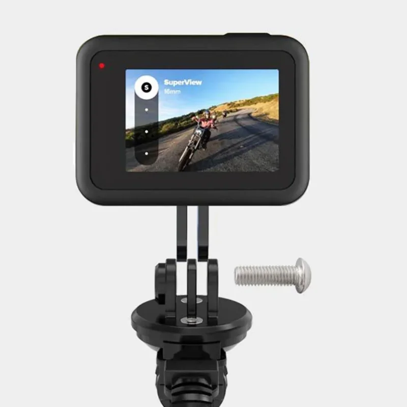 1pc Bicycle Camera Bracket Hot Sale Road Bike Round/flat Handlebar Camera Mount Bracket for Gopro,Insta Adjustable Accessories