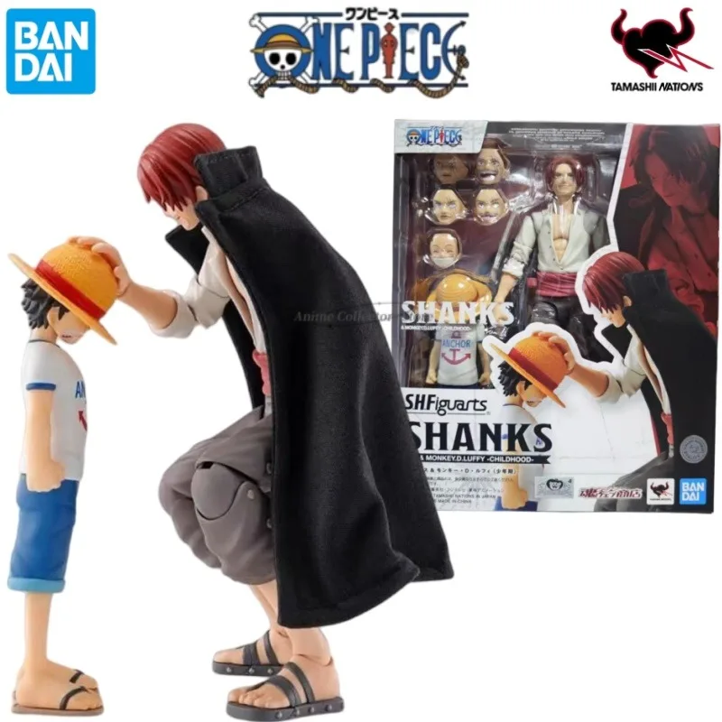 

Original in Stock Bandai S.H.Figuarts ONE PIECE Shanks and Juvenile Monkey D. Luffy Anime Character Toy Model Ornaments Gifts