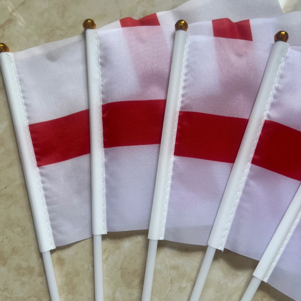 علم المملكة المتحدة والإنجليزية ، البوليستر ، عبر سانت جورج ، الإنجليزية ، 14x21cm