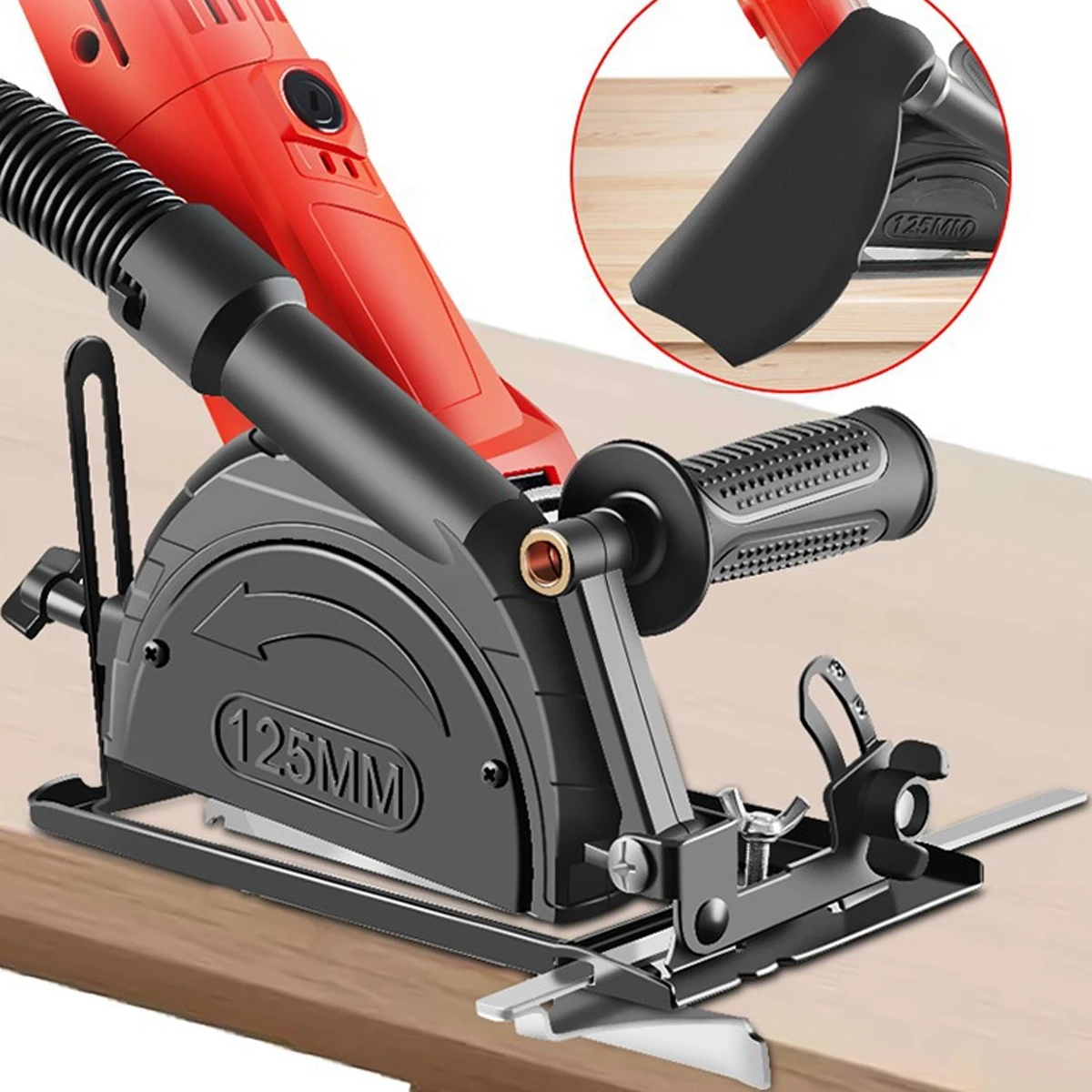 앵글 그라인더 브래킷 다기능 앵글 그라인더 테이블 도구 기계 먼지없는 목공 커팅베이스 브래킷 원형 톱