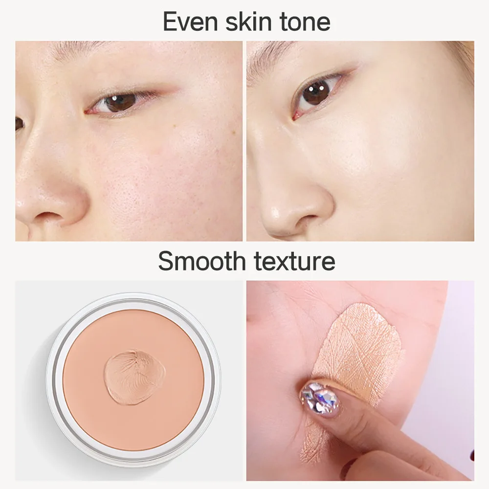 Crema correctora de cobertura completa, corrector de tono de piel que ilumina el acné y las pecas