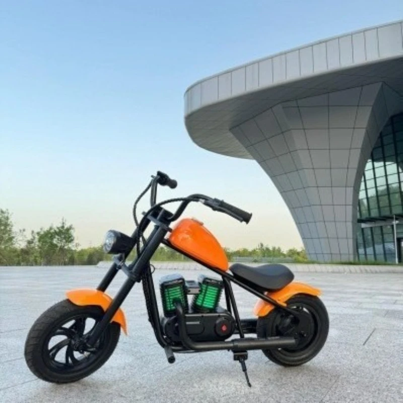 

Battery car children's motorcycle retro wind 6-12 boys two-wheeled balance car stroller small electric