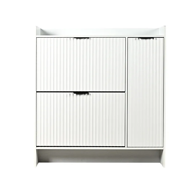 Multifunctional tipping bucket shoe cabinet, with locker, household entrance, living room shoe rack storage artifact