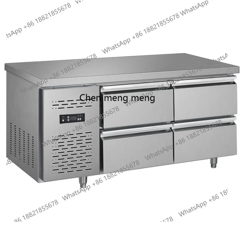 

Кухонный ящик Рабочий стол Морозильная камера Кухонные принадлежности Охлаждаемый свежий замороженный холодильник из нержавеющей стали