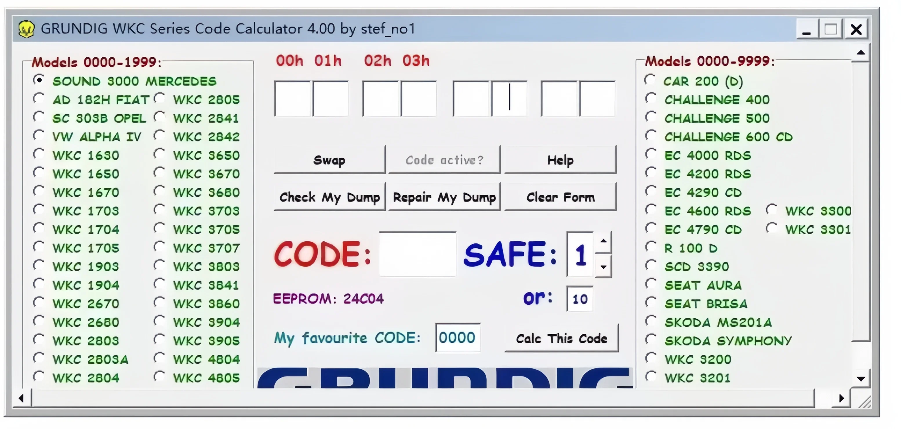 Car Radio Code Calculator V.2.0 Unlock Tool | Decode & Recode Car Radio CD Stereo, Over 170 Codes Compatible with VW, Ford, Beck