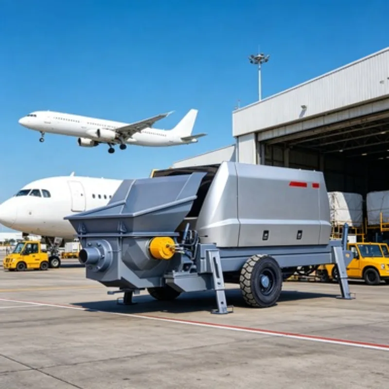 Electric Concrete Pump Trailer Concrete Mixer Equipment Concrete Pump Unit 15m3h for Construction Site Work