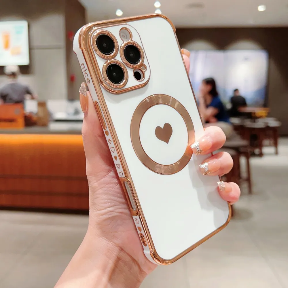 الجانب القلب تصفيح جراب هاتف آيفون 17 الهواء 16 15 14 زائد 13 12 برو ماكس 16e 17Air 16Pro ماكس غطاء عدسة للصدمات الوفير #4