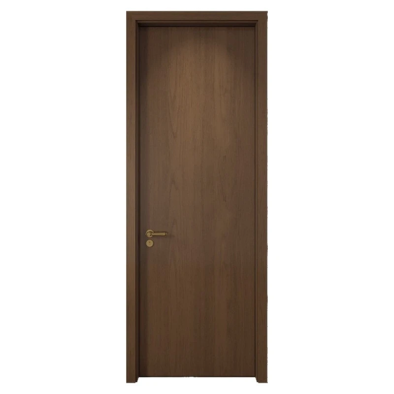 

Medieval style solid wood bedroom door, Song-style aesthetic wood grain color without aldehyde