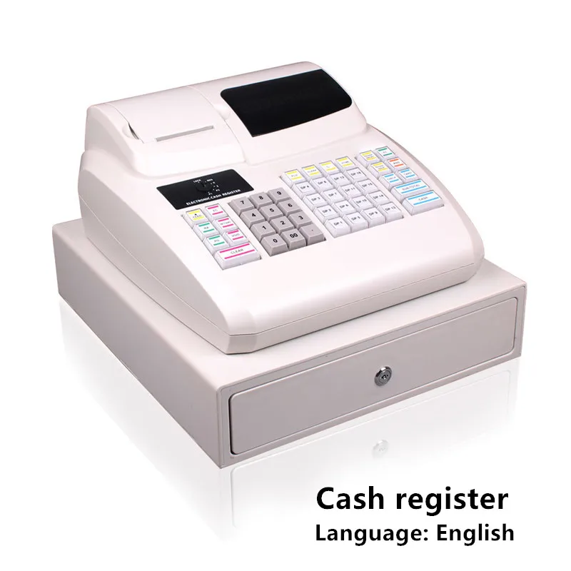 

Universal checkout cash register with built-in 58mm receipt printer and system software for easy and convenient operation