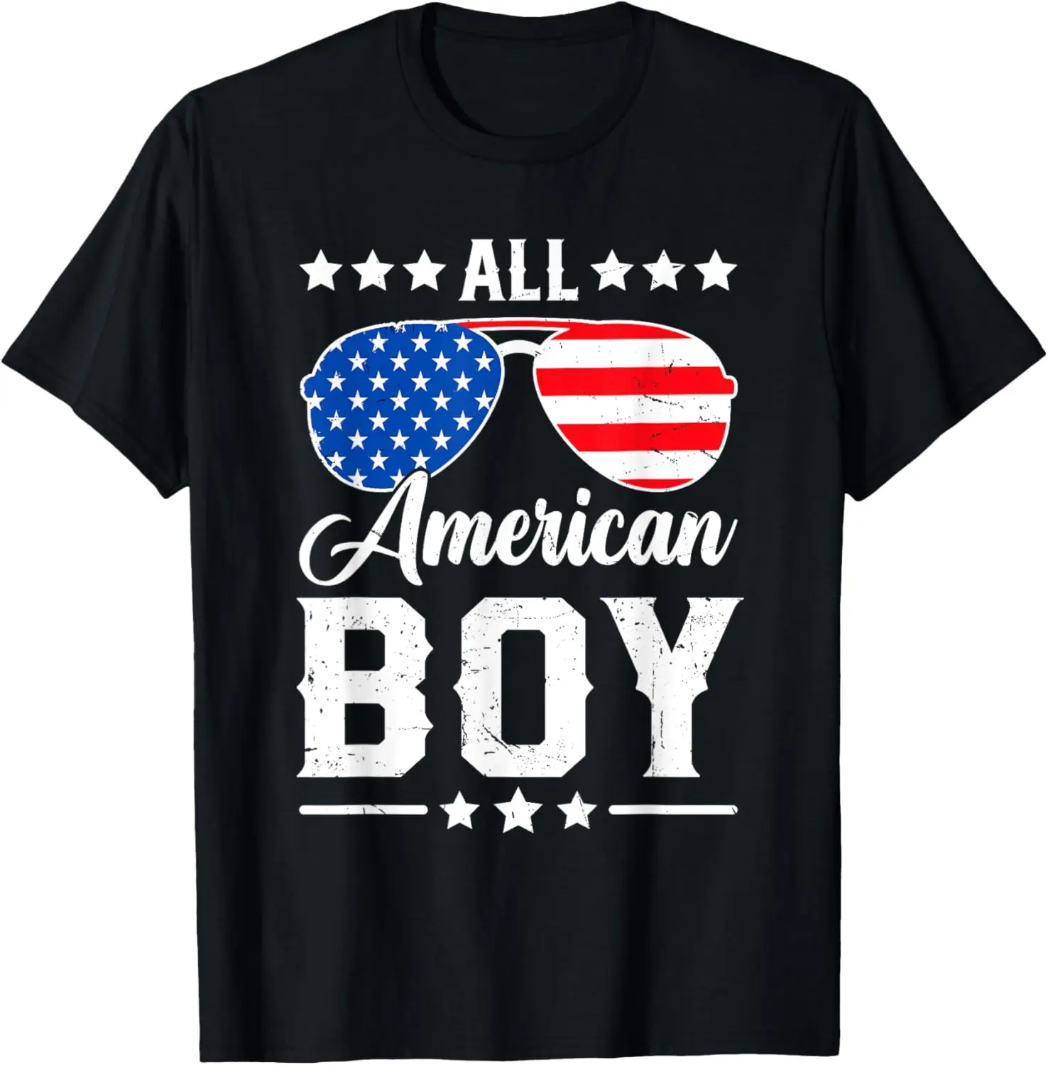 All American Boy 4th of July Funny Patriotic USA Matching T-Shirt