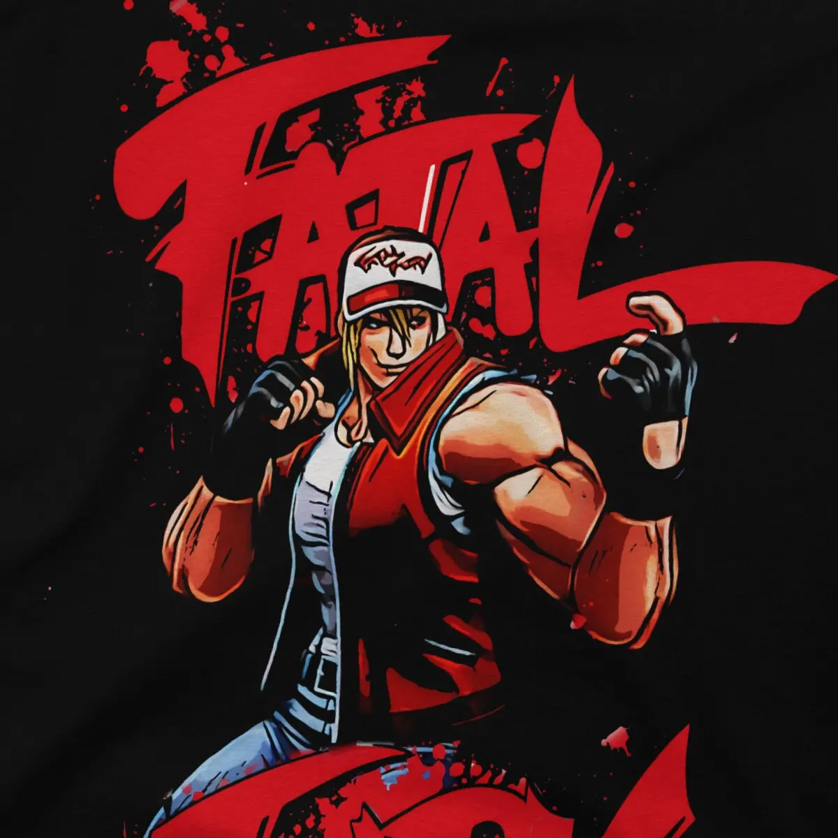 Fatal Fury Classic  T-Shirts Men The King of Fighters Game Humor Cotton Tees O Neck Short Sleeve T Shirt Adult Clothes