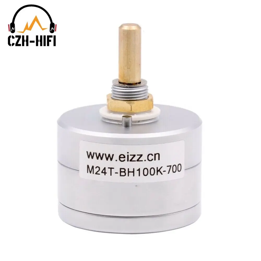 

1pc EIZZ High End Volume Potentiometer 100K Mono 24 Steps LOG Attentuator HiFi