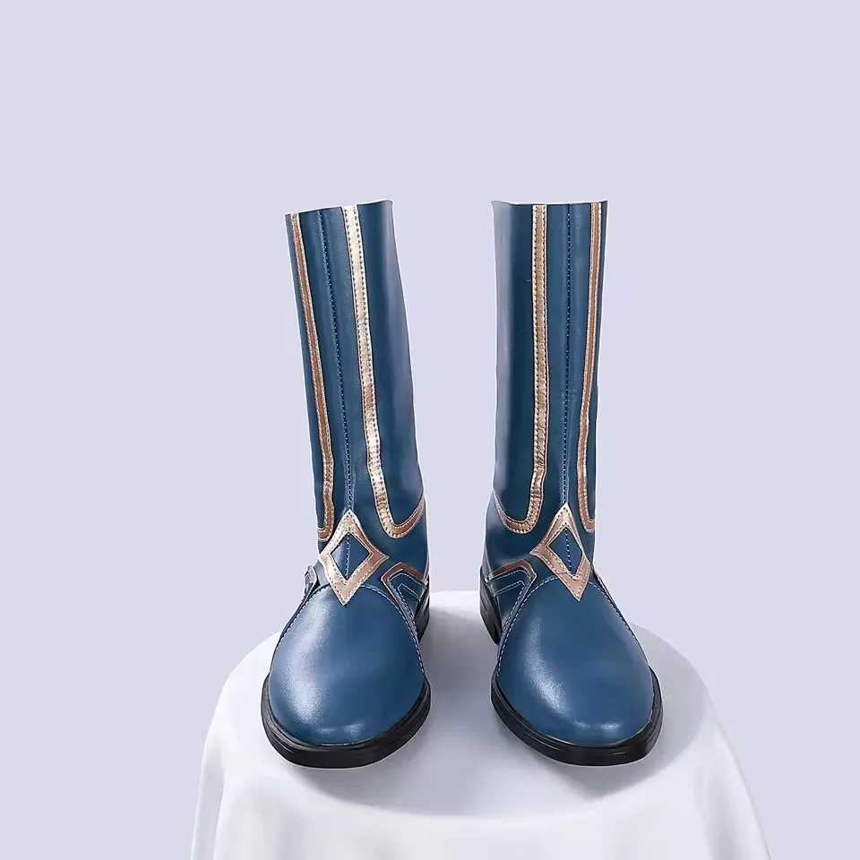 Honkai Anaxagoras Cosplay Shoes Unisex Men Comic High PU Boots for Halloween Carnival Party Christmas