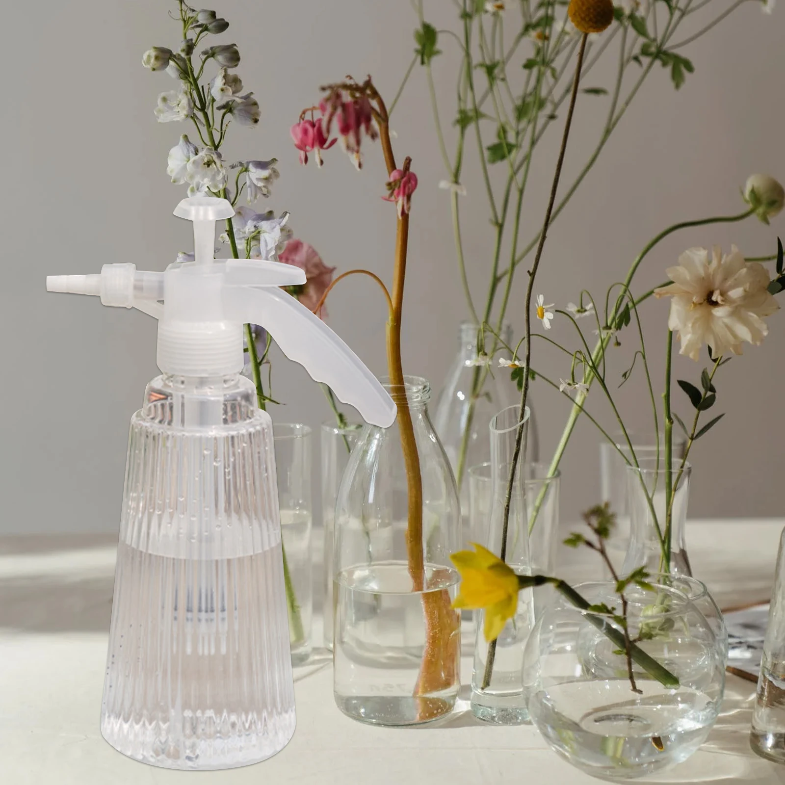 

Plastic Watering Can Gardening Tool Rational Capacity Spray Bottle Planting H Press Pot Flower Sprayer Durable Sturdy Quality