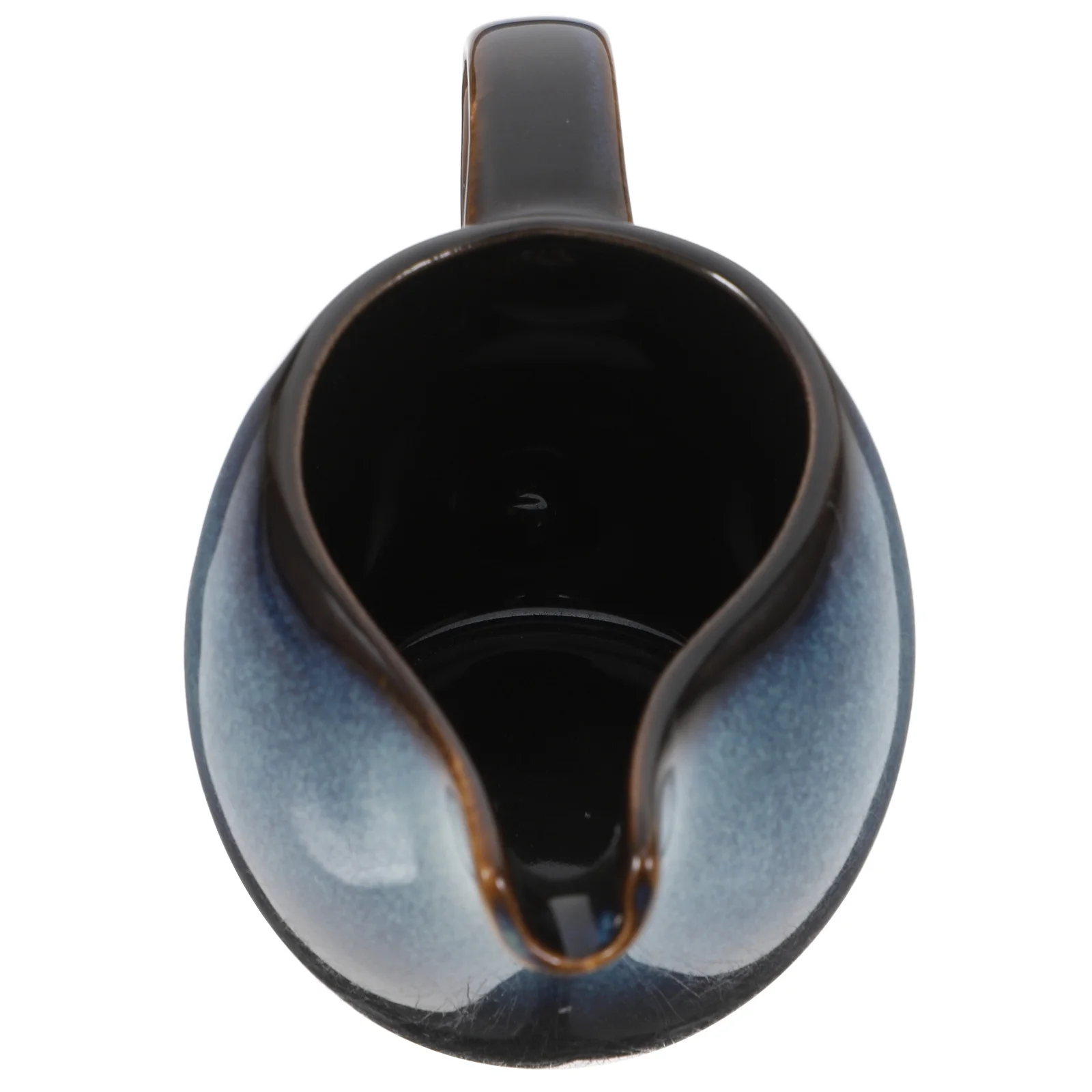 

Elegant Blue Ceramic Milk Jug with Handle Mini Pitcher for Creamer Latte Cappuccino Syrup Sauce Dispenser Home Restaurant Use