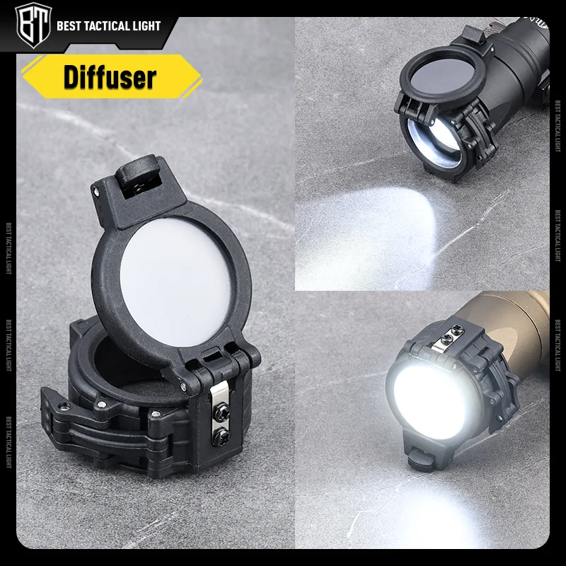 WADSN SF Surefir M300 M300A Tactical Flashlight White Light Hunting Weapon Airsoft Scout Light With Diffuser IR Light Lamp Cover