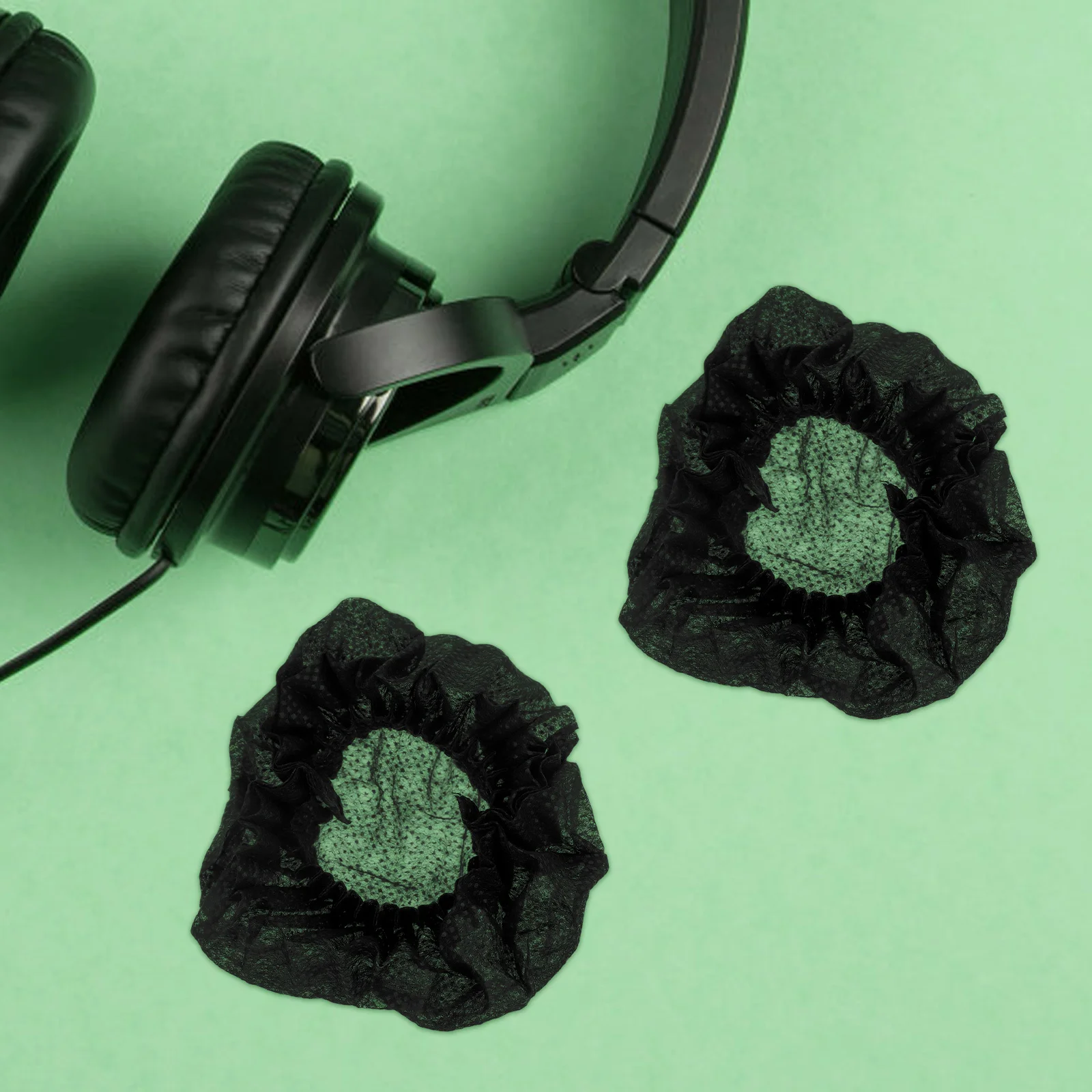 

50Pairs Headphone Ear Covers Soft Comfortable Replacement Ear Pads for Headset Breathable Reusable Cushions Easy Install