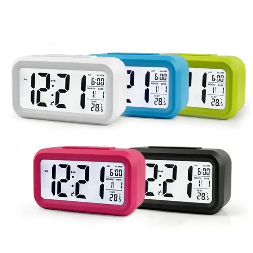 

Led Digital Alarm Clock Backlight Snooze Mute Calendar Desktop Electronic Bcaklight Table Clocks Desktop Clock Hot Sale 2021