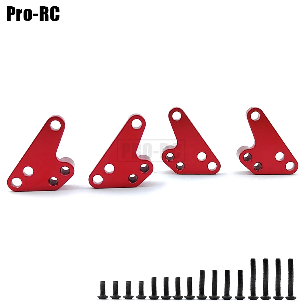 4Pcs Front & Rear Shock Absorber Lower Mount Seat Upgrade for Traxxas 1/10 MAXX V2 WideMaxx  Rc Car Alloy Parts