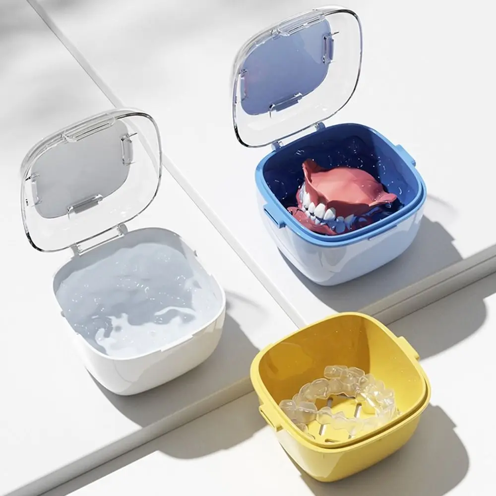 Plastic Double Layer Braces Storage Box Large Capacity Moisture-proof Cleaning Tooth Storage Case Sealed