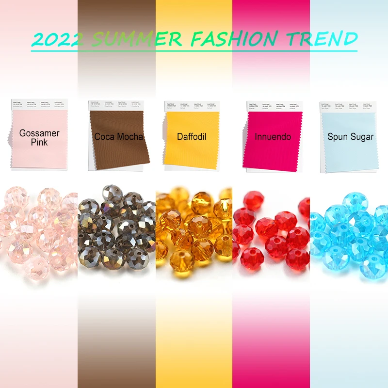 Buy 1 Get 2, 2022 Summer Trend Austria Faceted Crystal Glass Beads for Jewelry Making DIY Crystal Round Beads for Bracelet Craft