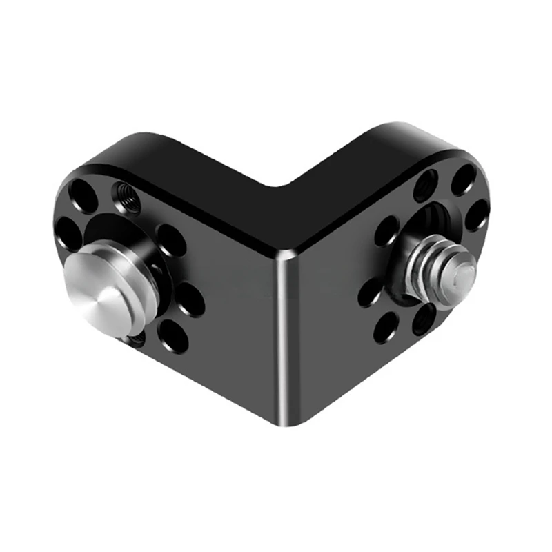 محول مثبت بزاوية يمنى لشاشة ترايبود ، نقل فيديو ، قفص كاميرا DSLR ، تمديد لولبي ، صورة 90 درجة ، ، ،