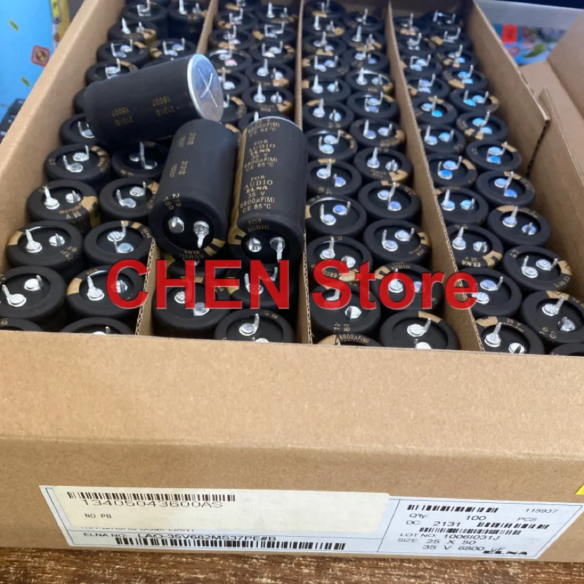 2PCS/10PCS original ELNA FOR AUDIO 6800UF 35V 25X50MM 85C electrolytic capacitor Free Shipping LAO 35V6800UF