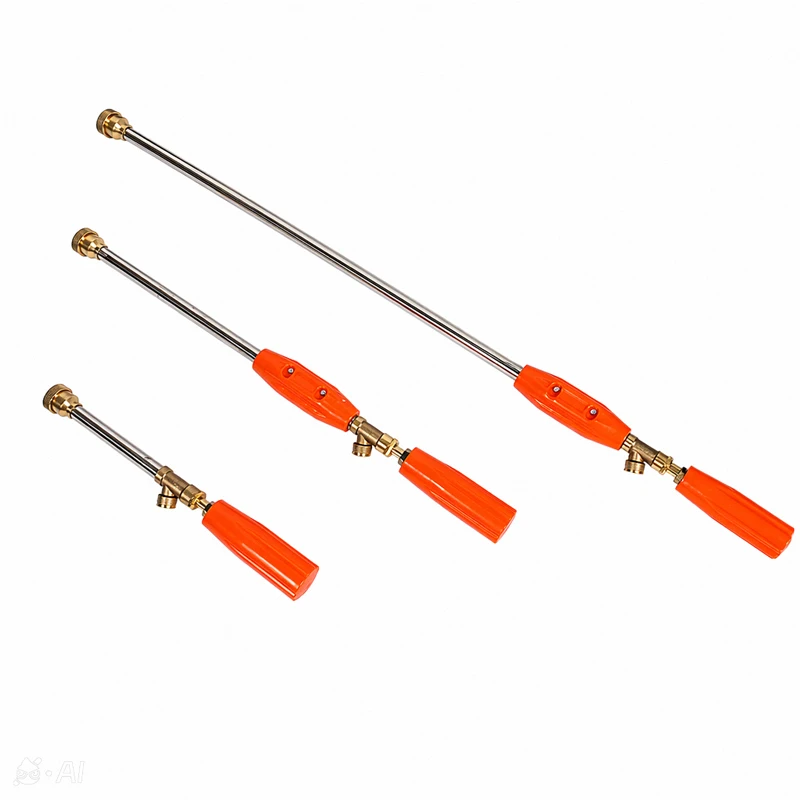 Garden Sprayer Wand Nozzle Accessory Brass Fittings 1/4 Stainless Steel Lance 29/52/82cm Plant Protection Irrigation Cleaning He