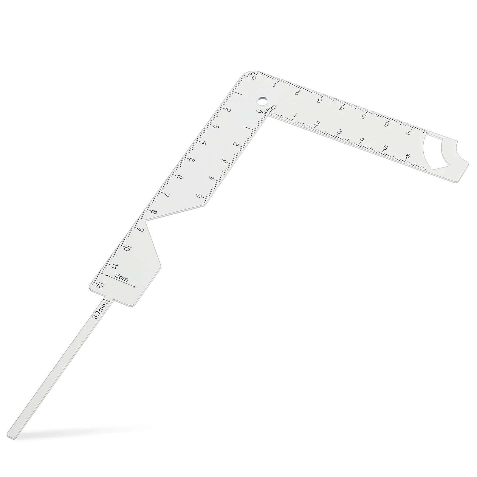 Metal Positioning Ruler 30cm Bookbinding Guide Tool Measuring Stencil Multi-functional Lightweight Book Cover Guide Kit