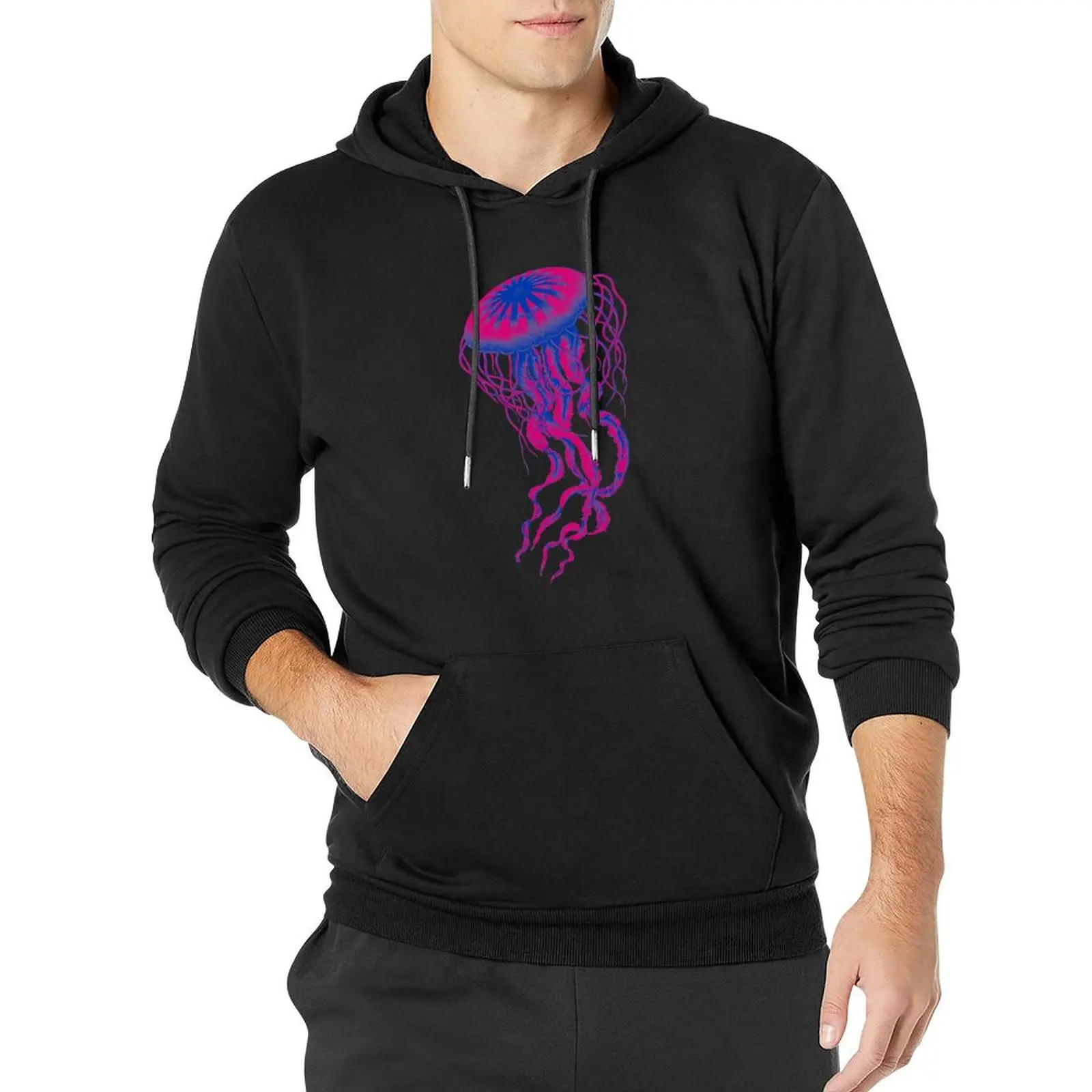 

Bi Pride Realistic Jellyfish Pullover Hoodie anime clothes korean autumn clothes new hoodies and sweatshirts