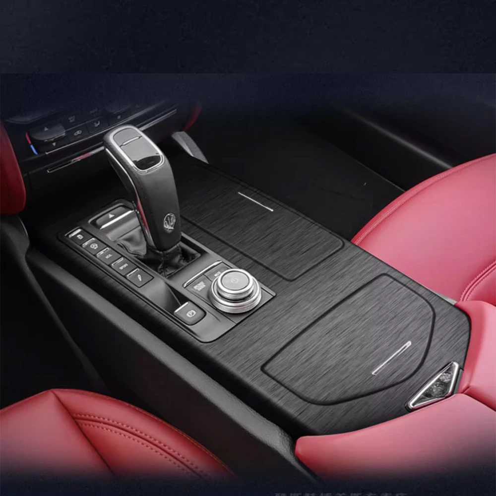 

Автомобильный Стайлинг, углеродное волокно, салон автомобиля, центральная консоль, изменение цвета, литые наклейки, наклейки для Maserati Quattroporte 2013-2022