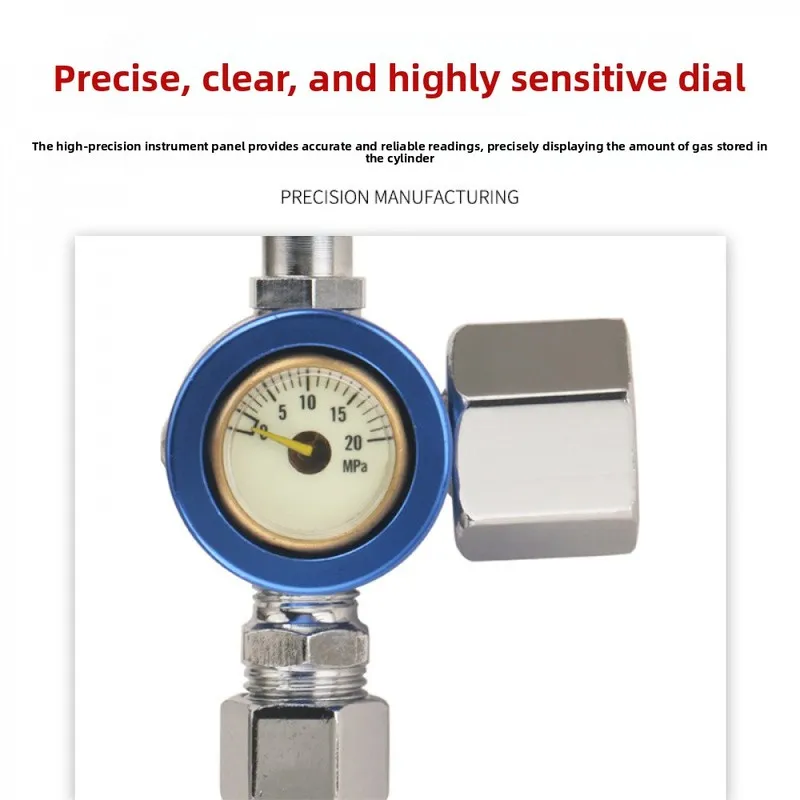 Energy Saving Oxygen Acetylene Propane Gas Regulator, Anti-fall Explosion-proof Pressure Reducer Gauge, Welding Cutting Gas Pres