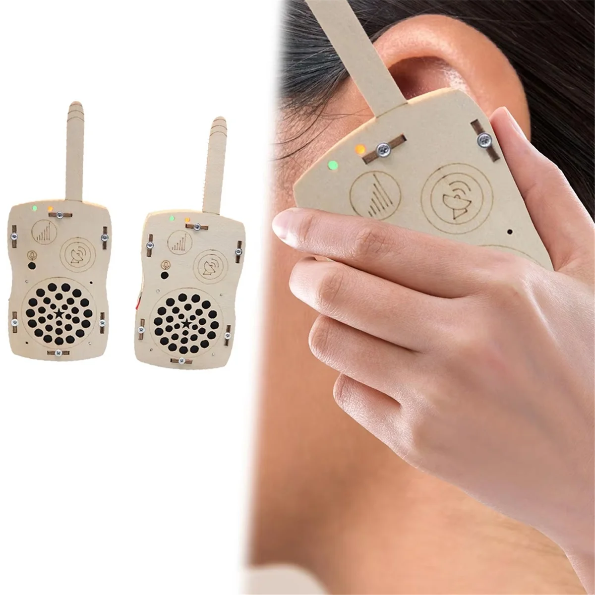 Y34A الأطفال أجهزة اتصال لاسلكية لتقوم بها بنفسك مجموعة هدايا العيد طويلة المدى متعة الجمعية الإلكترونية لعب للتعلم ألعاب أطفال خشبية