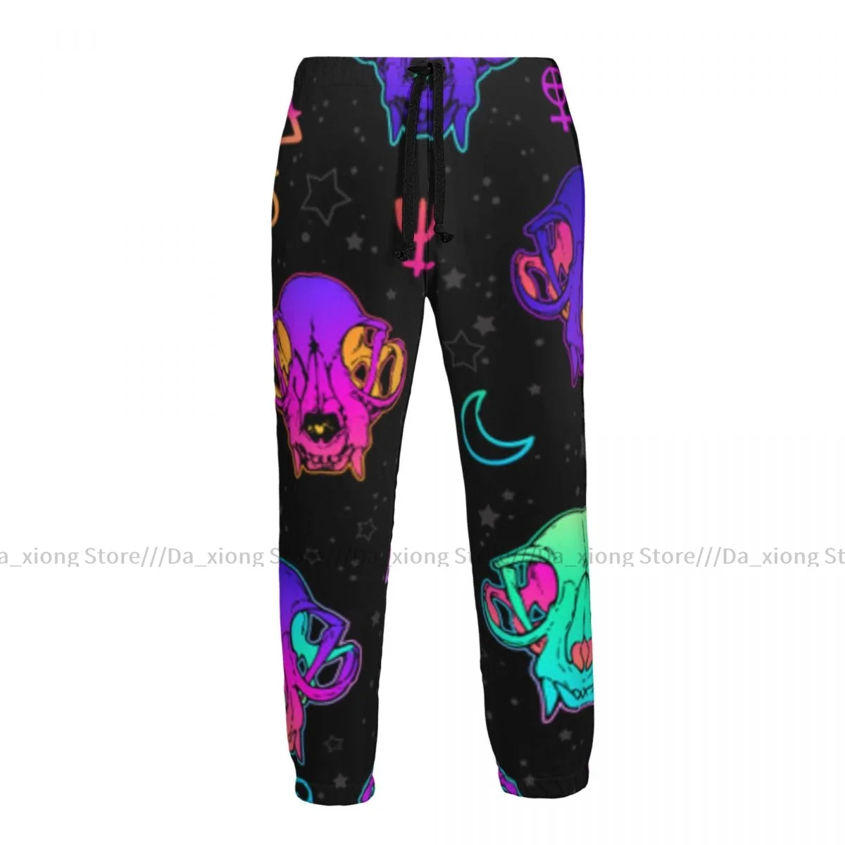 

Men Joggers Pants Neon Skulls And Esoteric Symbols Man Sweatpants Streetwear Casual Mens Pants