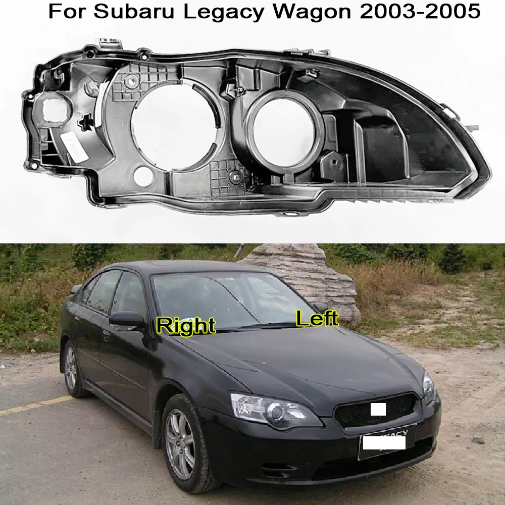 For Subaru Legacy Wagon 2003-2005 Head Lamp Plastic Material Bottom Shell In Place of Original Front Headlights Base Pedestal