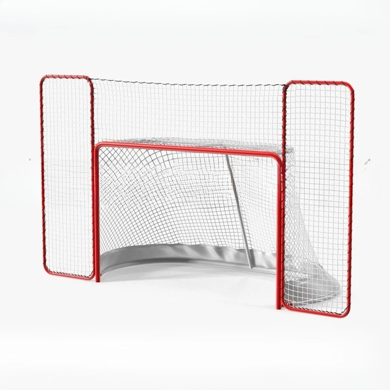 Standard Ice Hockey Goal Carbon Steel Land Hockey Goal, Home Training Shot Training Strike Cloth Assembly