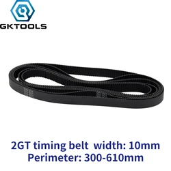 C-20 3D Printer Belt GT2 Width 10mm Closed Loop Rubber 2GT Timing Length 300 320 350 360 376 380 400 500 600 610mm