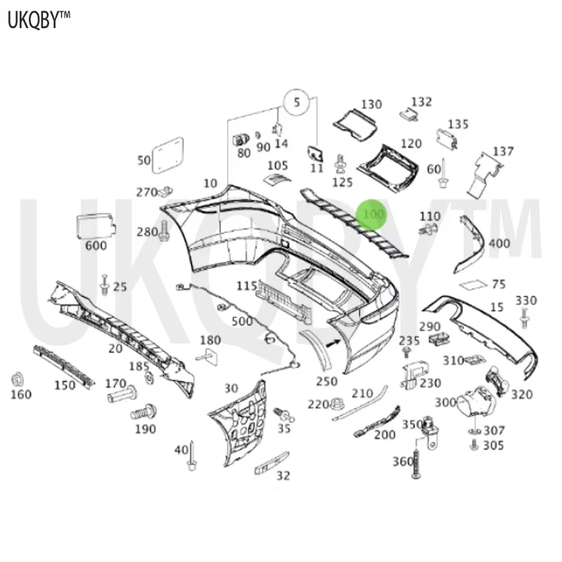 Plate expansion rivet cover A2518852021 A2518800011