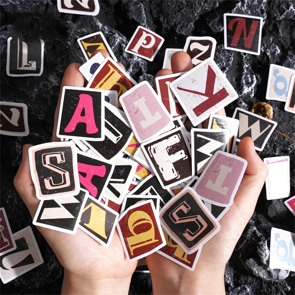 Alphabet Letter Stickers Self Adhesive Alphabet Number Stickers Decals For DIY Decoration Crafts Art Making Decor Stationery