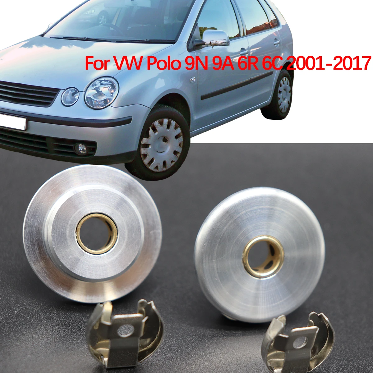 

For VW Polo 9N 9A 6R 6C 2001-2017 8MM 10MM MT Gear Shift Cable Linkage Rod Shifter Pivot Bushing W/ Lock Washer Clip Repair Kit