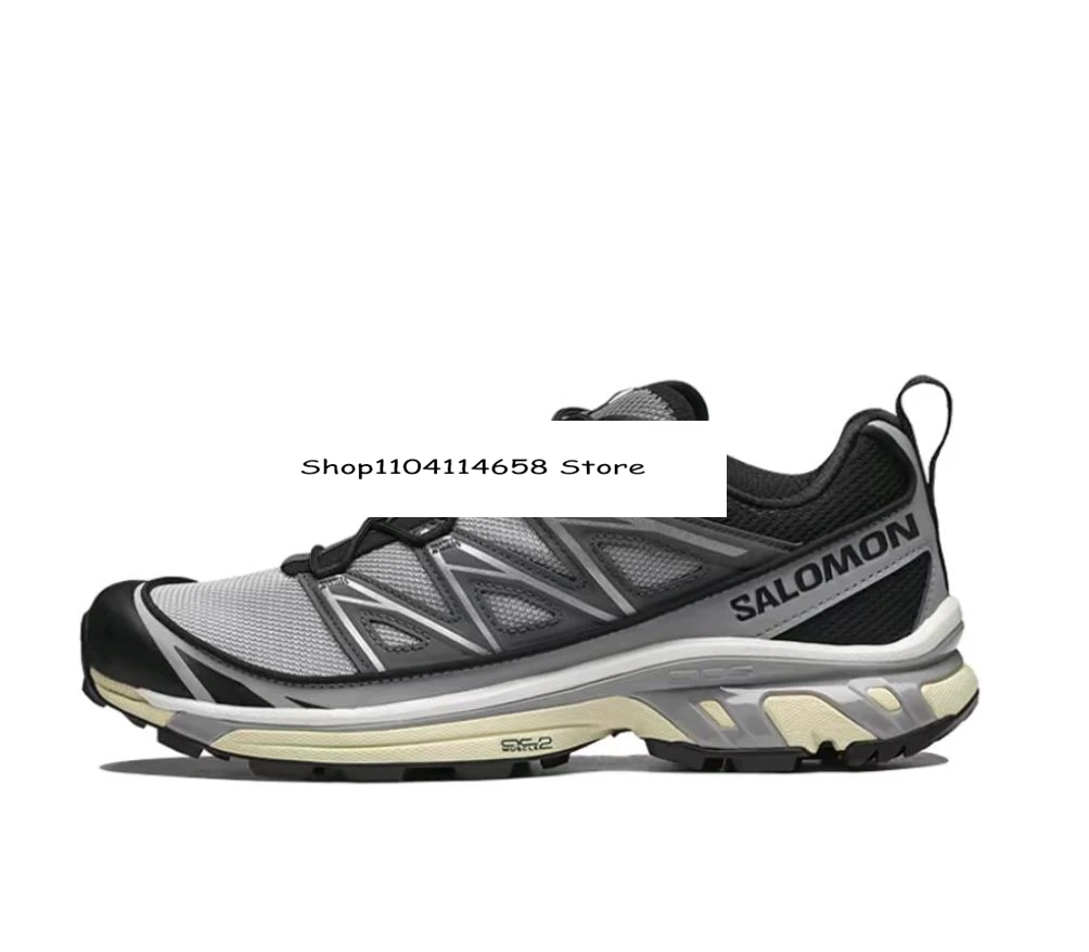 

SALOMON XT-6 Retro Trendy Mesh Non slip Wear resistant Lightweight Low cut Running Shoes for Men and Women Alloy Gray